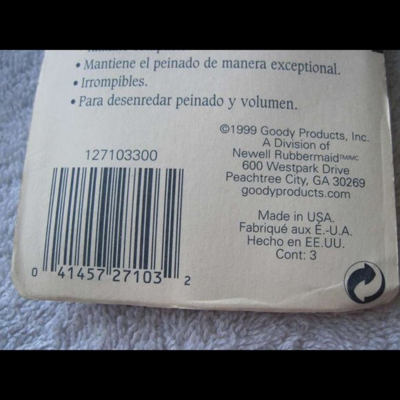 3 Goody Lift Combs Unbreakable Plastic Hair Pick Comb Set Detangle Style Lifts - Picture 7 of 8